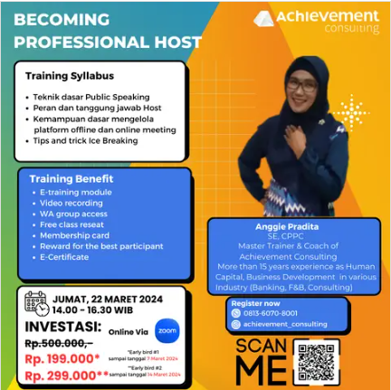 Becoming Professional Host – 22 Maret 2024